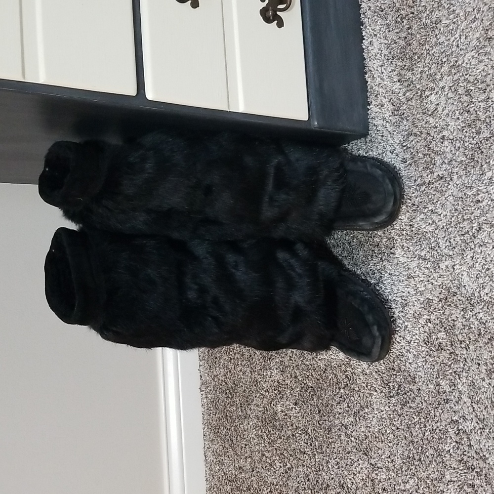 ❤️RARE❤️ Fur Boots 100% real Rabbit Fur